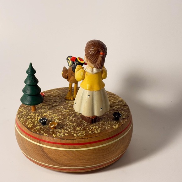 Vintage Rotating Swiss Music Box Girl & Rooster Thorens Plays Hi Lilli Hi Lo - Picture 4 of 10